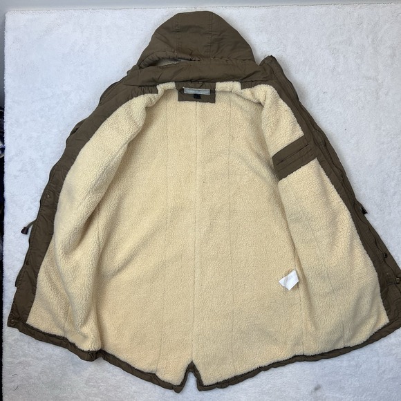 WenVen Men's Winter Warm Cotton Parka‎ Jacket Army Fatigue Coat Army Brown Large - Picture 11 of 14